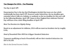 Microsoft Word - Tax Planning 2016.txt