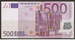 500 euro note image